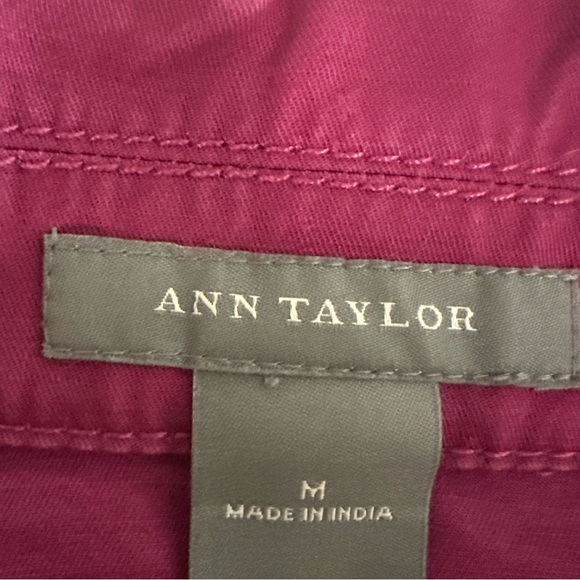 Ann Taylor Rich Purple Utility Jacket - Picture 2 of 2